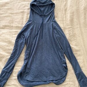 Athleta long-sleeve hooded top size S